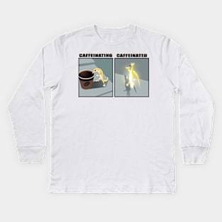 caffeinating Kids Long Sleeve T-Shirt